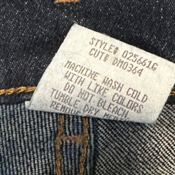 Girls Bootcut Jeans Sz 10 Dark Wash Rhinestone Pockets Denim Y2K Z Cavaricci - Picture 8 of 12